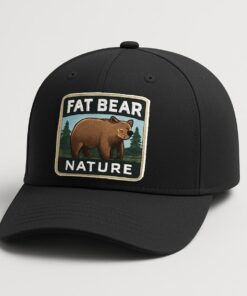 Fat Bear Nature Patch Trucker Hat